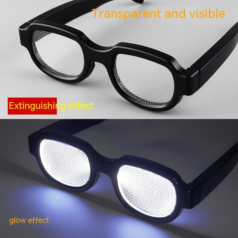 New LED Goggles Luminous Glasses Eccentric Personality Ball Performance Glasses