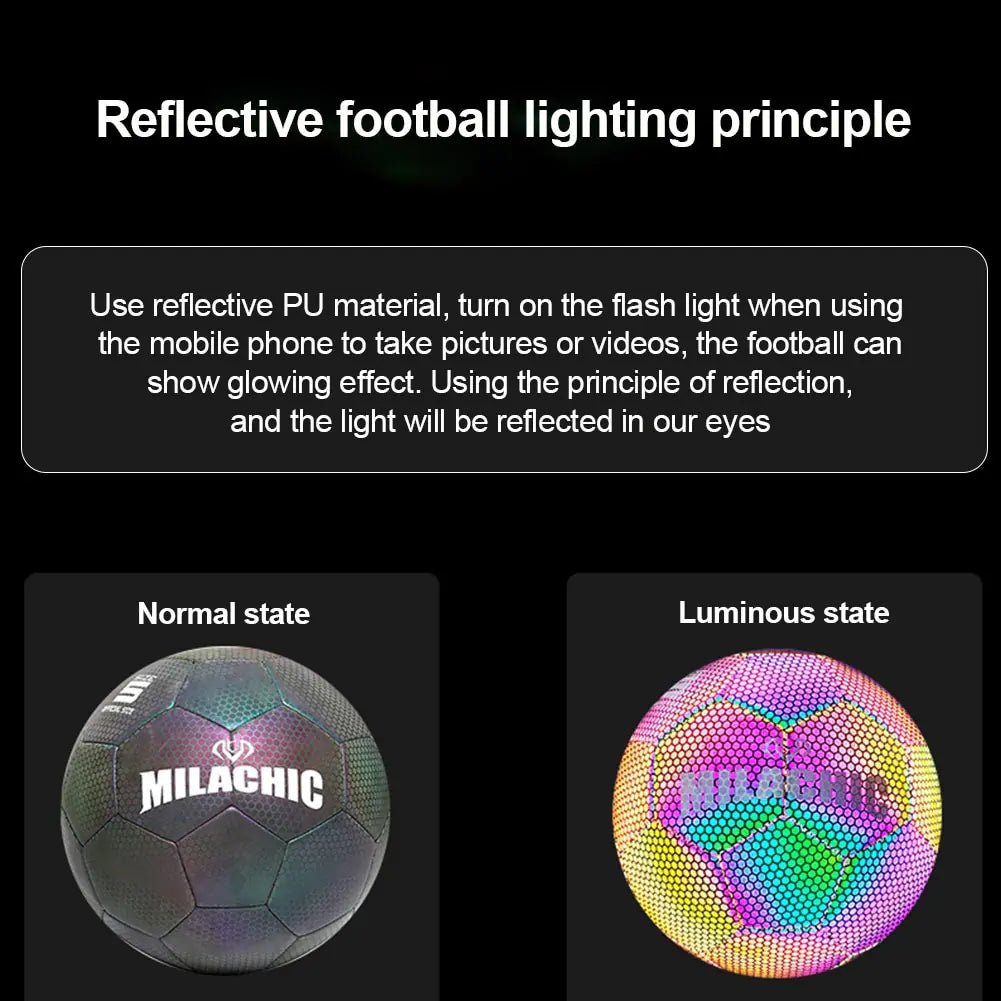 Holographic Glowing Football